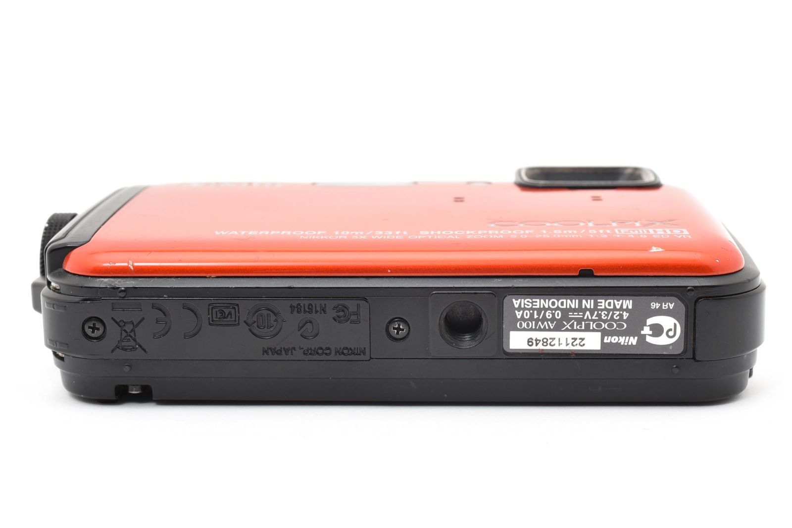 Nikon ニコン COOLPIX AW100 オレンジ /3134 動作OK 返金保証 - メルカリ