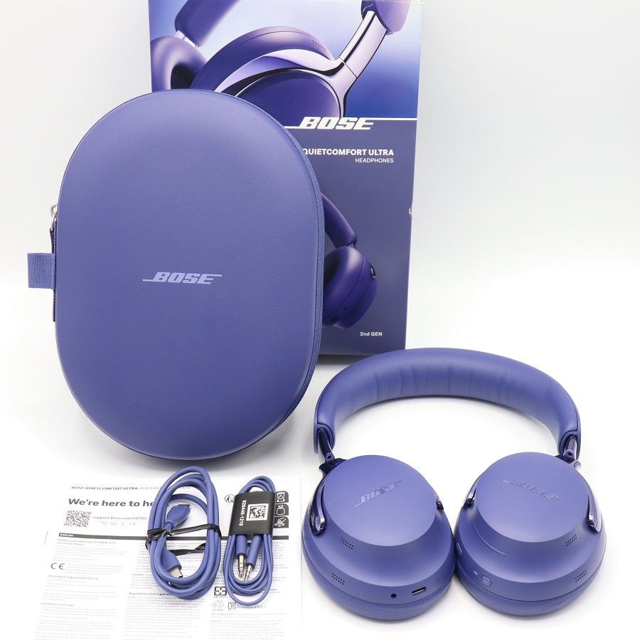 【美品】BOSE QuietComfort Ultra Headphones 第2世代 Midnight Violet ヘッドホン ボーズ ミッドナイトバイオレット 本体