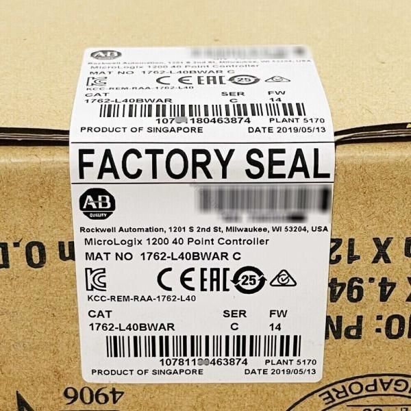 【新品 ★送料無料 】1762-L40BWAR PLCユニット1762L40BWAR【6ヶ月保証】