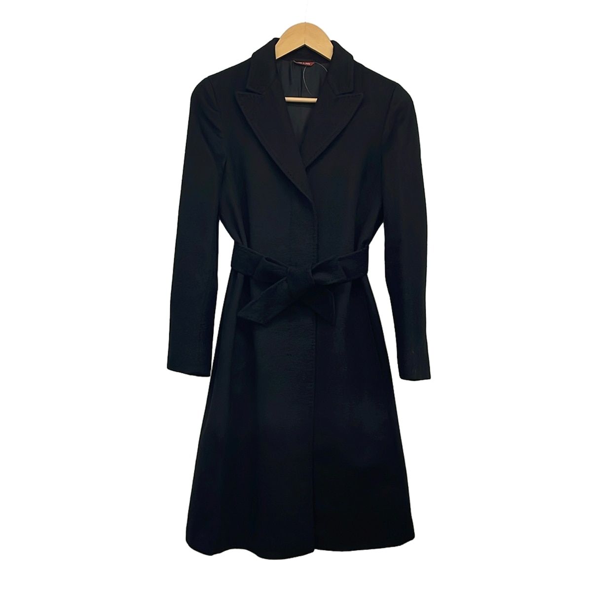 Max Mara STUDIO(マックスマーラスタジオ) コート サイズ38 M レディース美品 - 黒 カシミヤ/冬物 42,185円