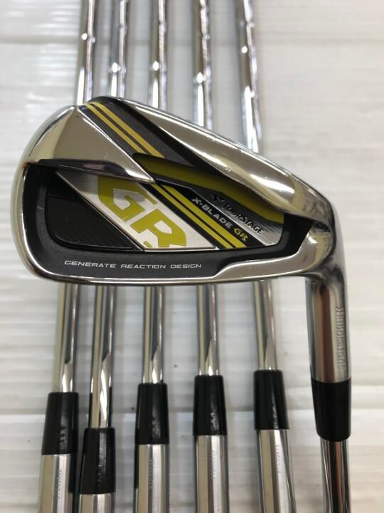ブリヂストン　ツアーステージ X-BLADE GR (2014)　NSプロ950GHウエイトフロー　Sフレックス　アイアンセット　中古【最短即日発送】