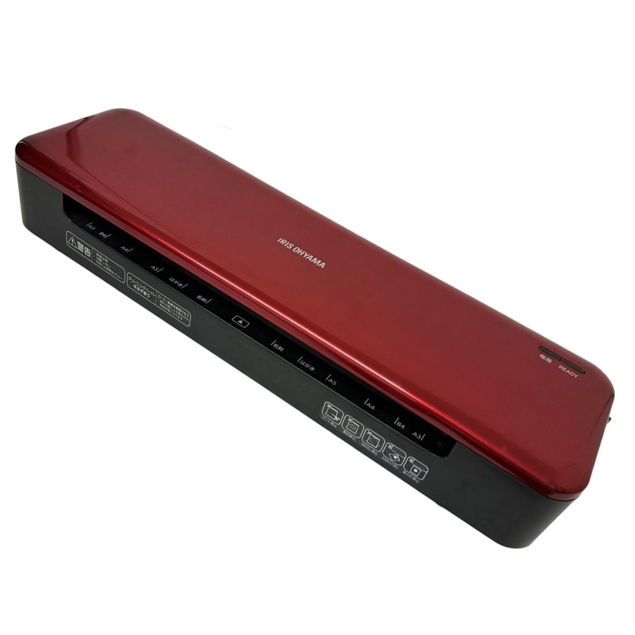IRIS OHYAMA 高速起動ラミネーター HSL-A34-R レッド 2011年製 通電のみ確認 家電 電化製品 【中古】 42605K189