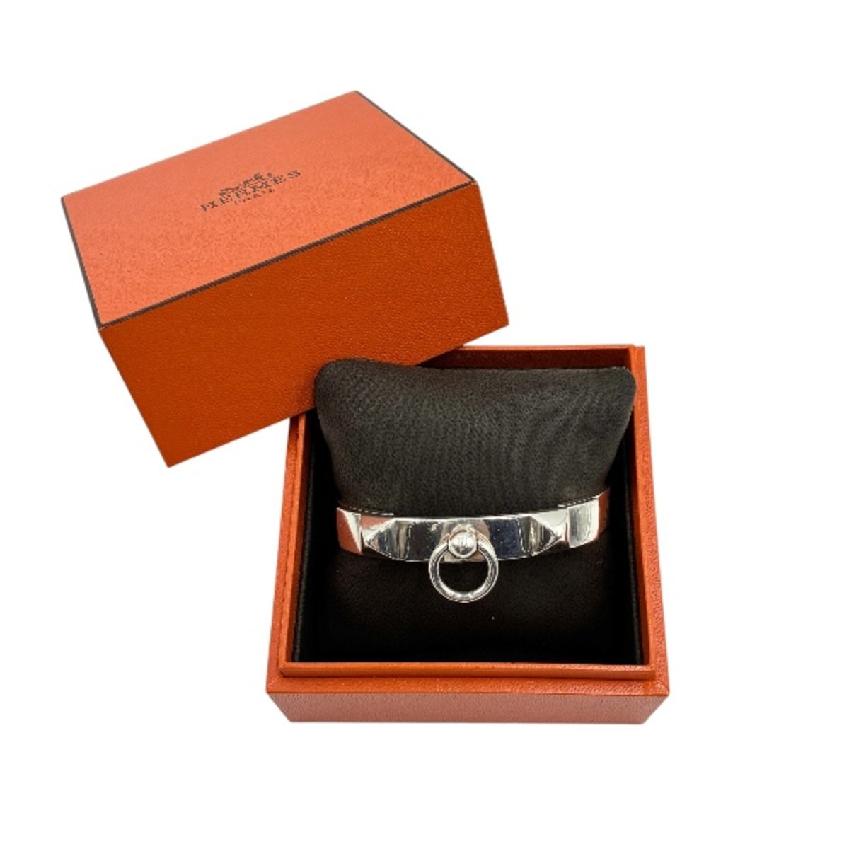 HERMES エルメス コリエ ド シアン L バングル ブレスレット Ag925 