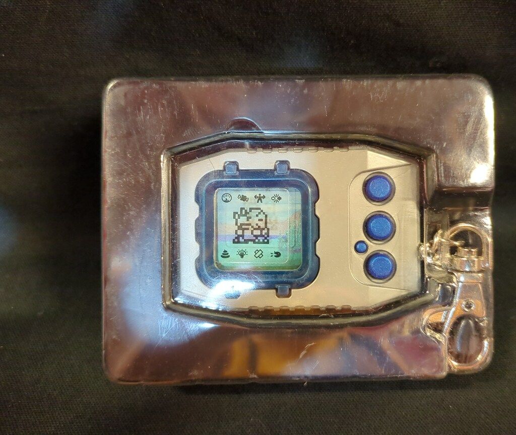 バンダイ デジモンペンデュラム ネイチャースピリッツ 銀ボディ/青枠