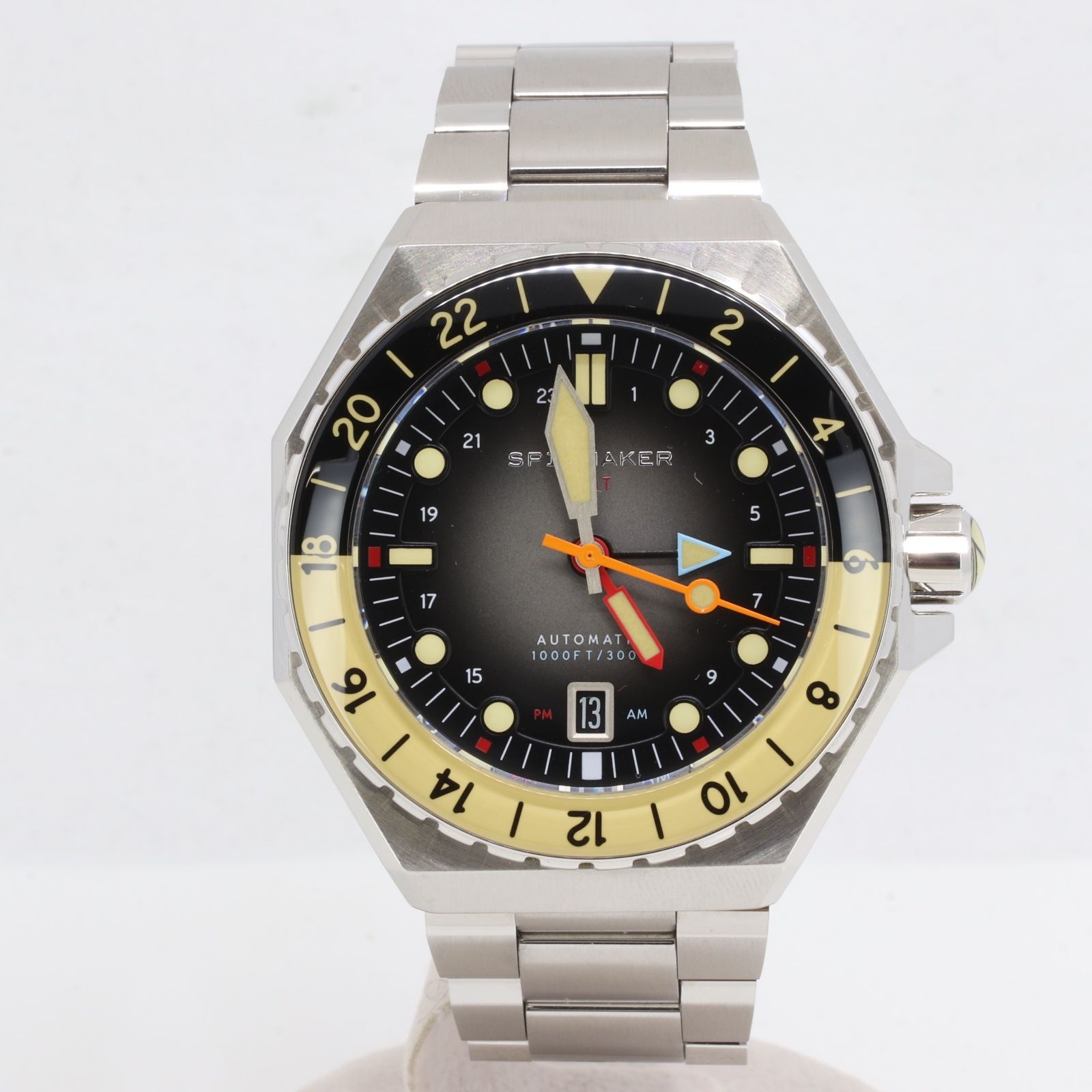 IT1THGXUIOXS 極美品 SPINNAKER DUMAS スピニカー デュマ GMT AT SS SP 