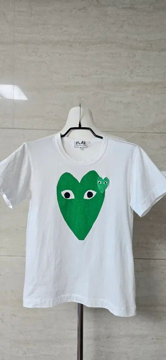 COMME des GARCONS コム・デ・ギャルソン PLAY グリーン ハート 半袖Tシャツ M 韓国国内店舗 正規品