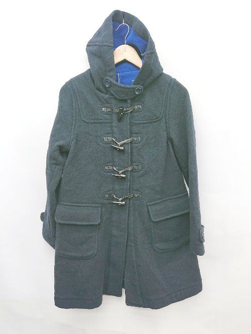 ■ My Fav. CHILD WOMAN. ウール混 通勤 通学 長袖 ピーコート サイズF ネイビー レディース P 【1307250036933】