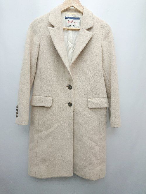 ■ Rouge vif ルージュ･ヴィフ ロング ウール混 通勤 通学 長袖 コート サイズ36 ベージュ レディース P 【1307250036827】