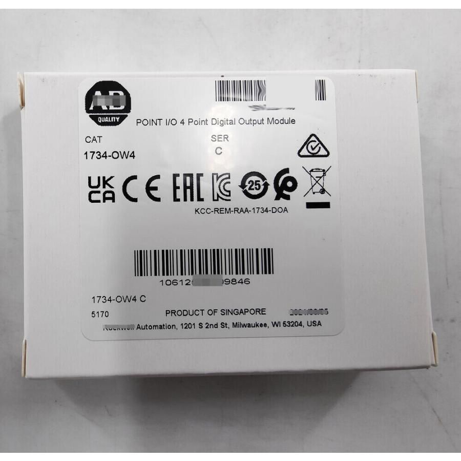 【新品 ★送料無料 】1734-OW4 4 点リレー出力モジュール 1734OW4【6ヶ月保証】