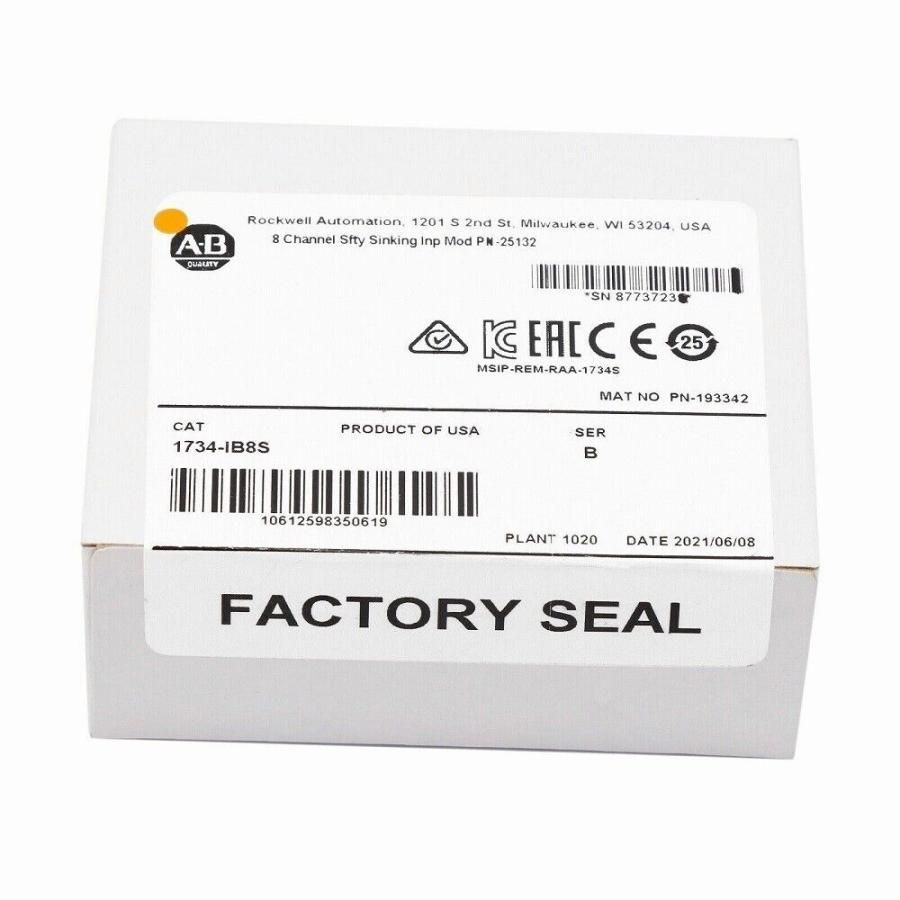 【新品 ★送料無料 】アレンブラッドリー1734-IB8S /BポイントI /O 8-CHNL安全入力モジュール1734IB8S 【6ヶ月保証】