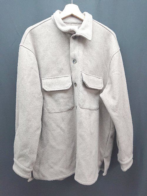 ■ remer リメール 起毛 ボタン 胸ポケット ストレッチ シンプル オシャレ 長袖 コート サイズM ブラウン レディース E 【1307260043549】