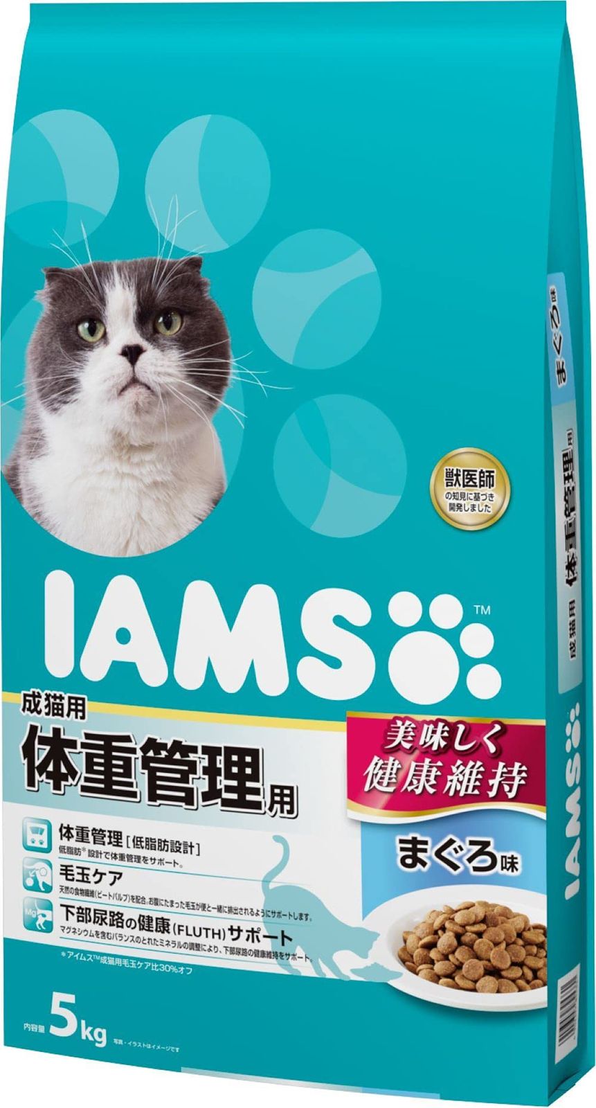 アイムス キャット 1歳から 体重管理用 大容量 5kg まぐろ味 総合栄養食