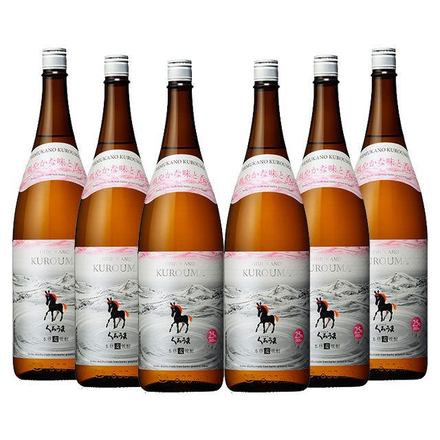ひむかのくろうま 25度 1800ml×6本 麦焼酎 神楽酒造