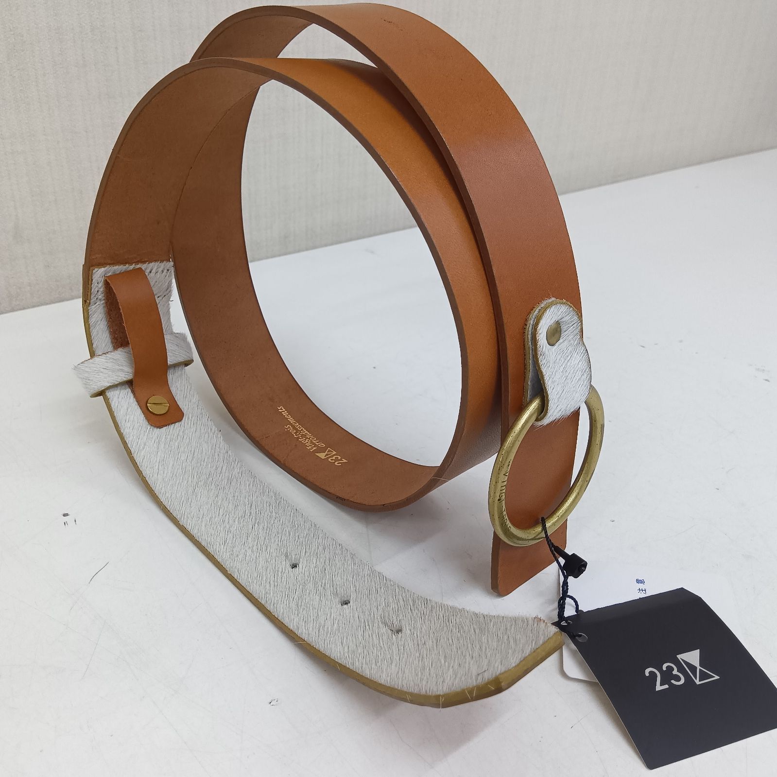 未使用品 🔷23区 レザーリングベルト ／ 牛革素材 ベルト
