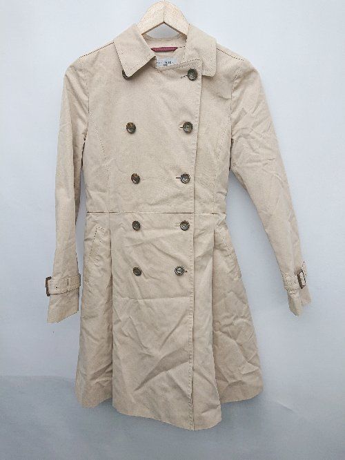 ◇ LESMUES Femme レミュー ファム 2WAY 大人女子 通勤 シンプル 長袖 コート サイズS ベージュ レディース P 【1308240000378】 6,949円