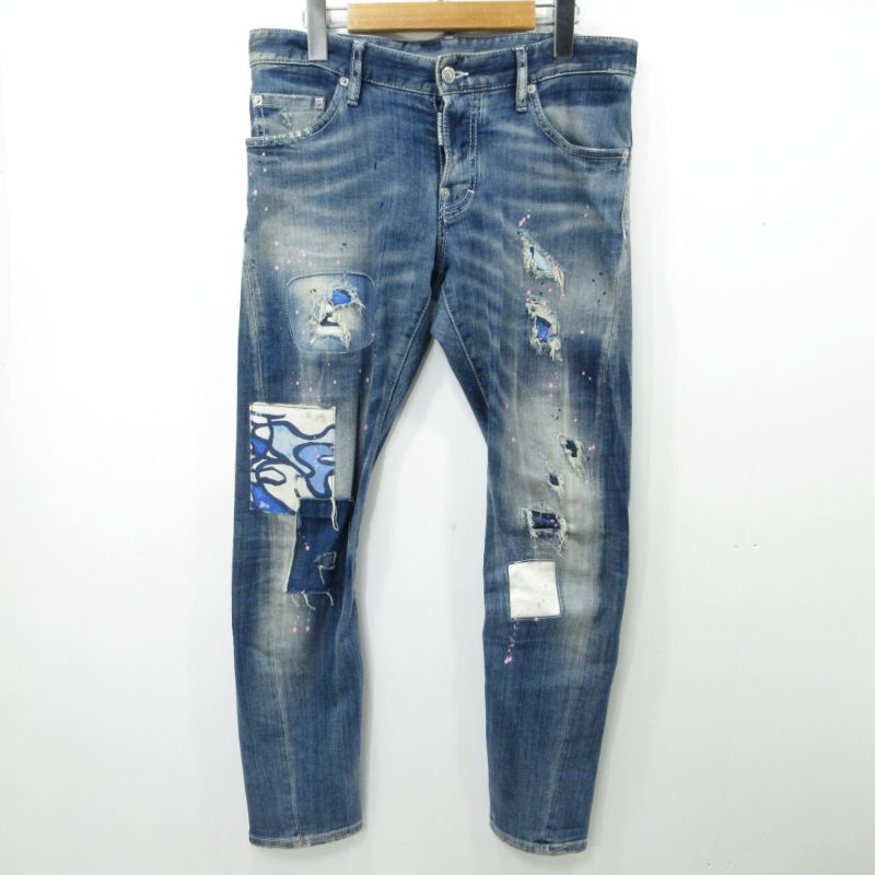 【三重本店】 中古 DSQUARED2 | ディースクエアード ボタンフライデニムパンツ ブルー サイズ：46 【108】