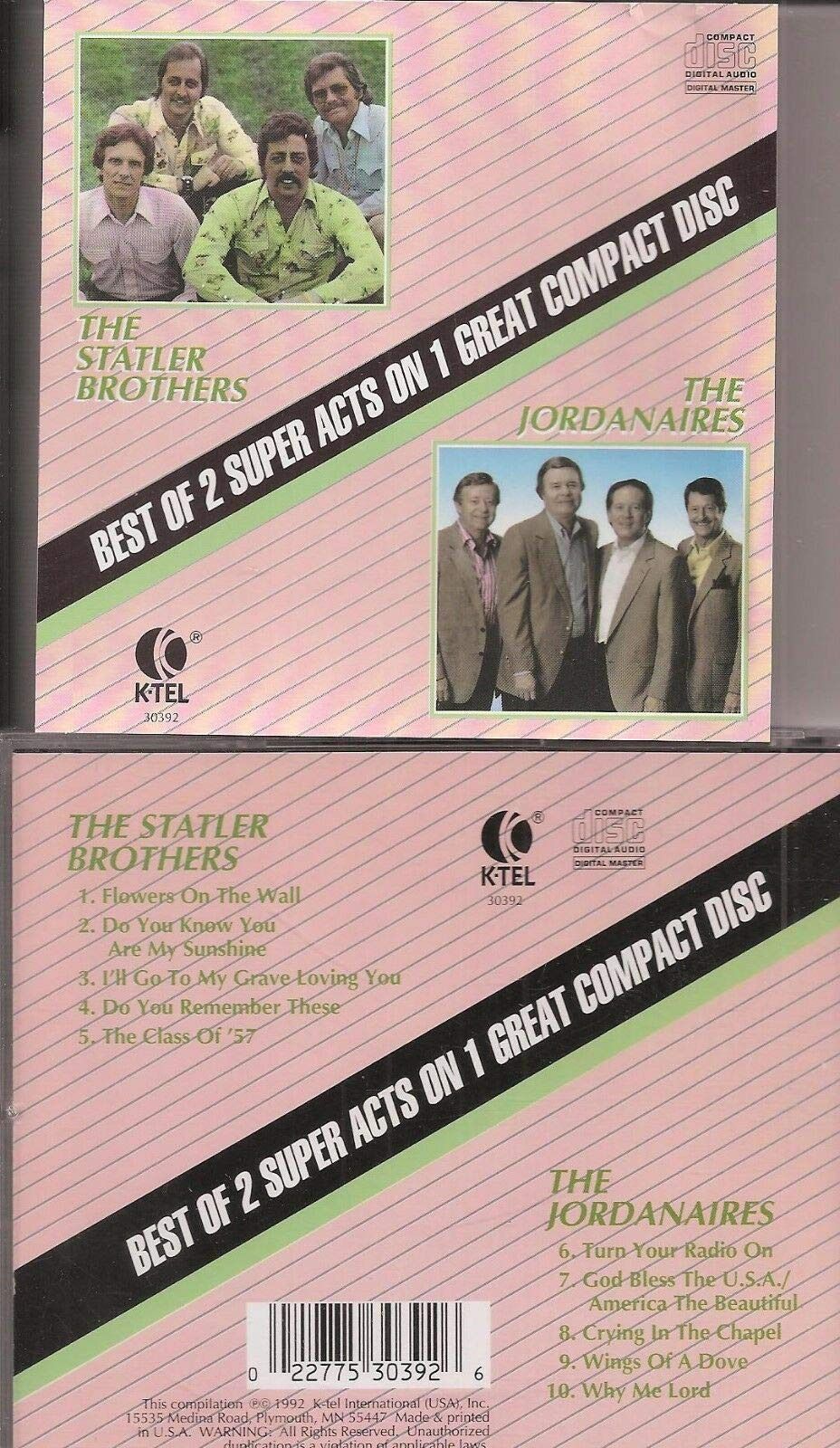 【CD】Statler Bros / Jordanaires