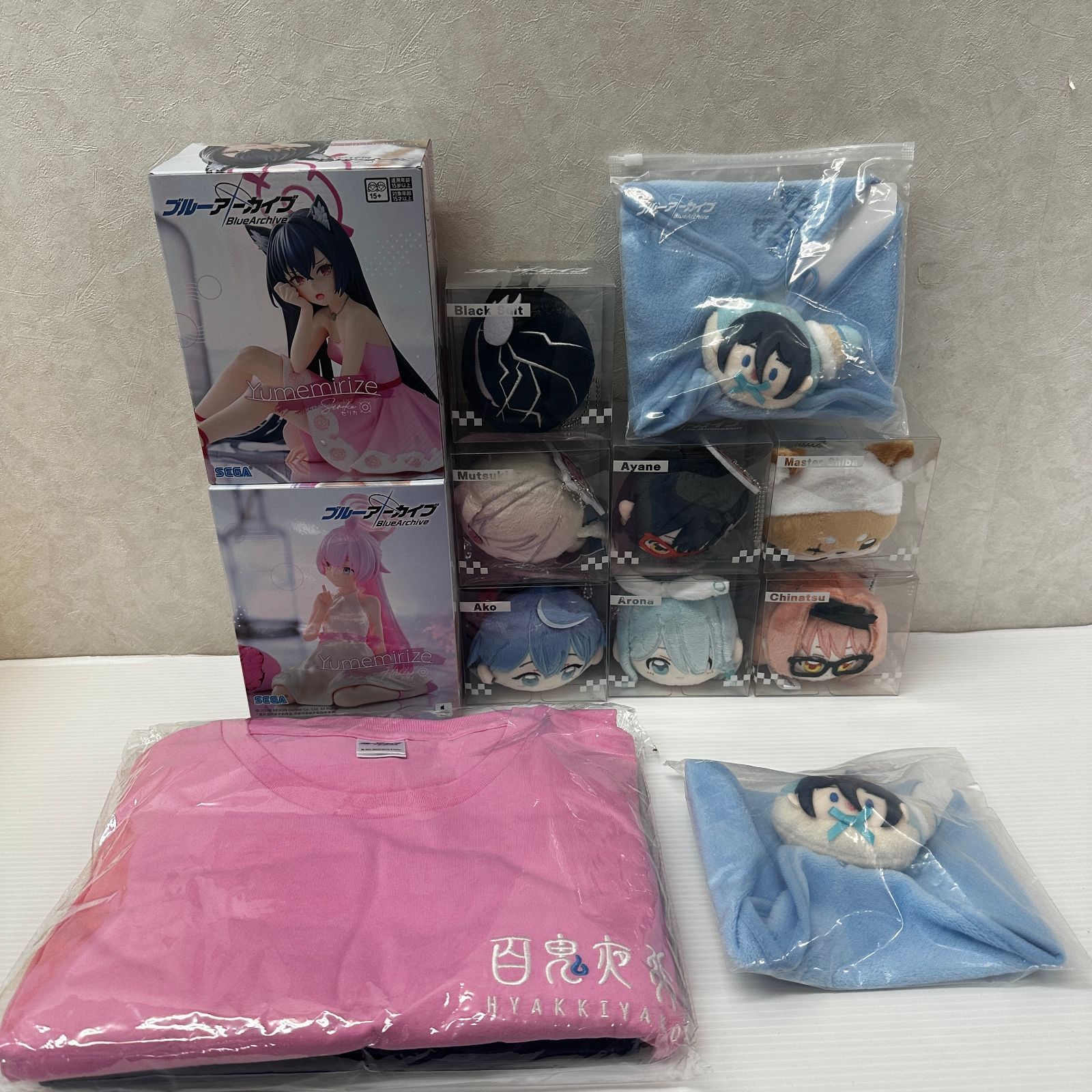 ▲ブルーアーカイブ ブルアカ フィギュア ぬいぐるみ 他 グッズ まとめ 未使用品 smbfig096541