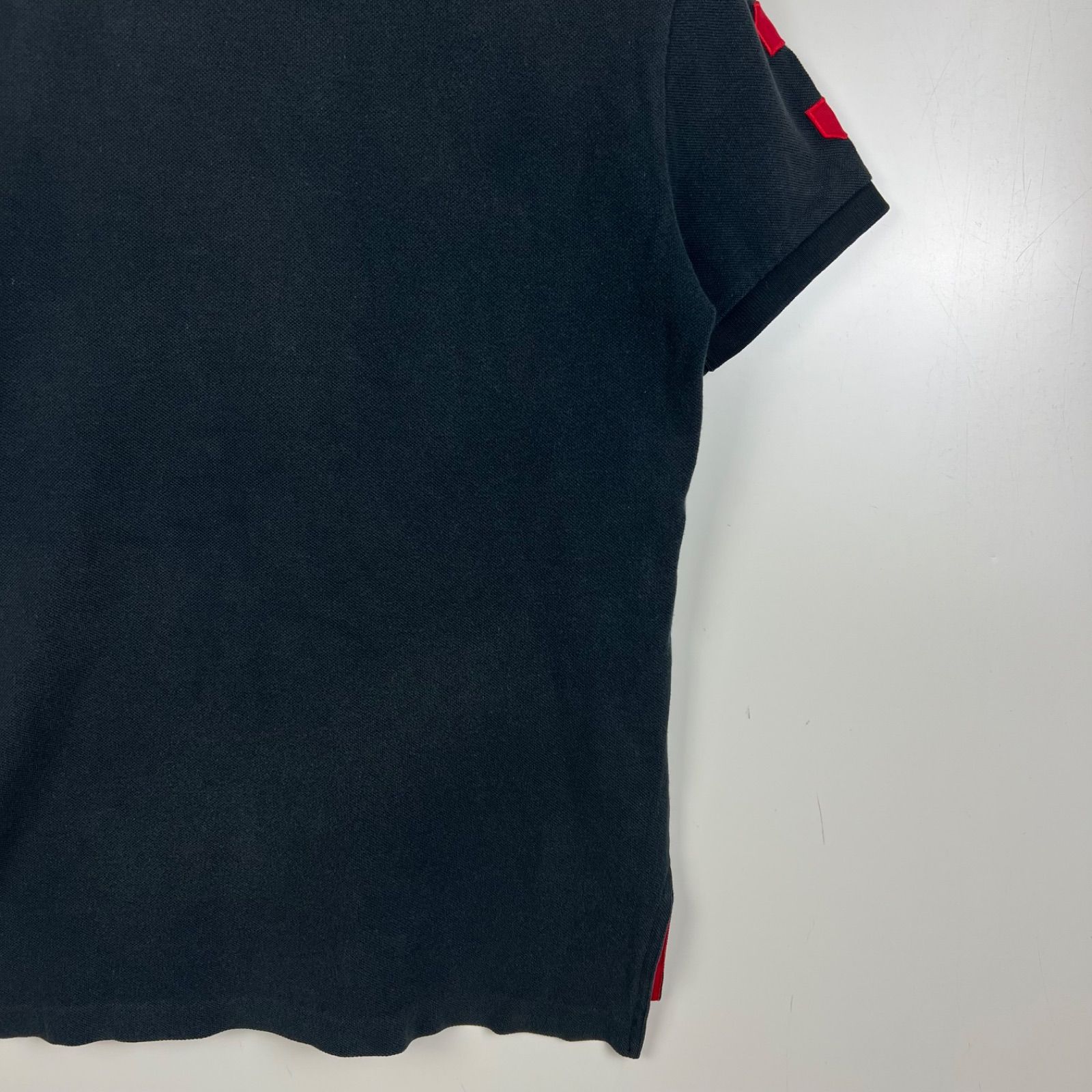 POLO BY RALPH LAUREN 00s y2k archive fade black big ponny polo 