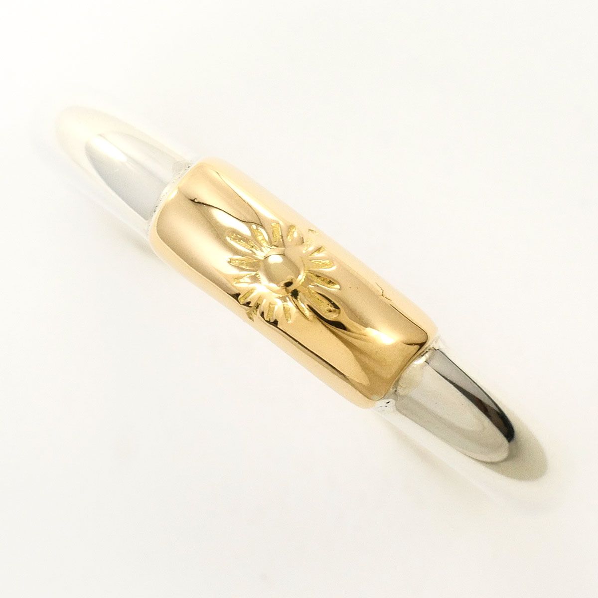 K18YG シルバー リング・指輪 19号 総重量約8.0g ジュエリー