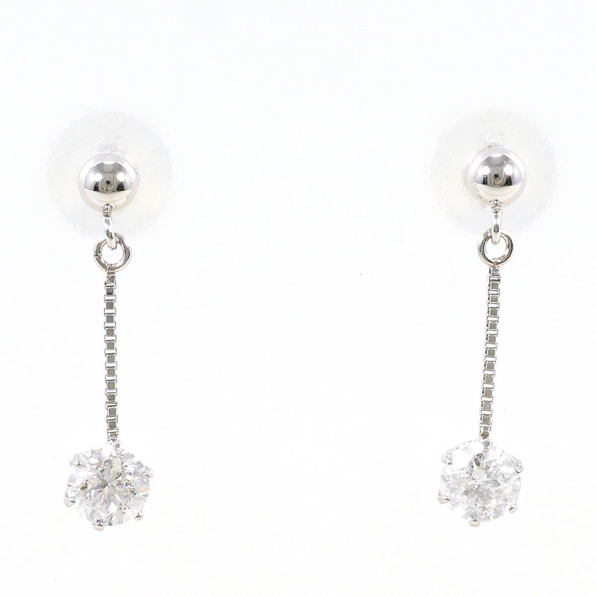 PT900/プラチナ ピアス ダイヤモンド 0.17ct 総重量約0.6g ジュエリー