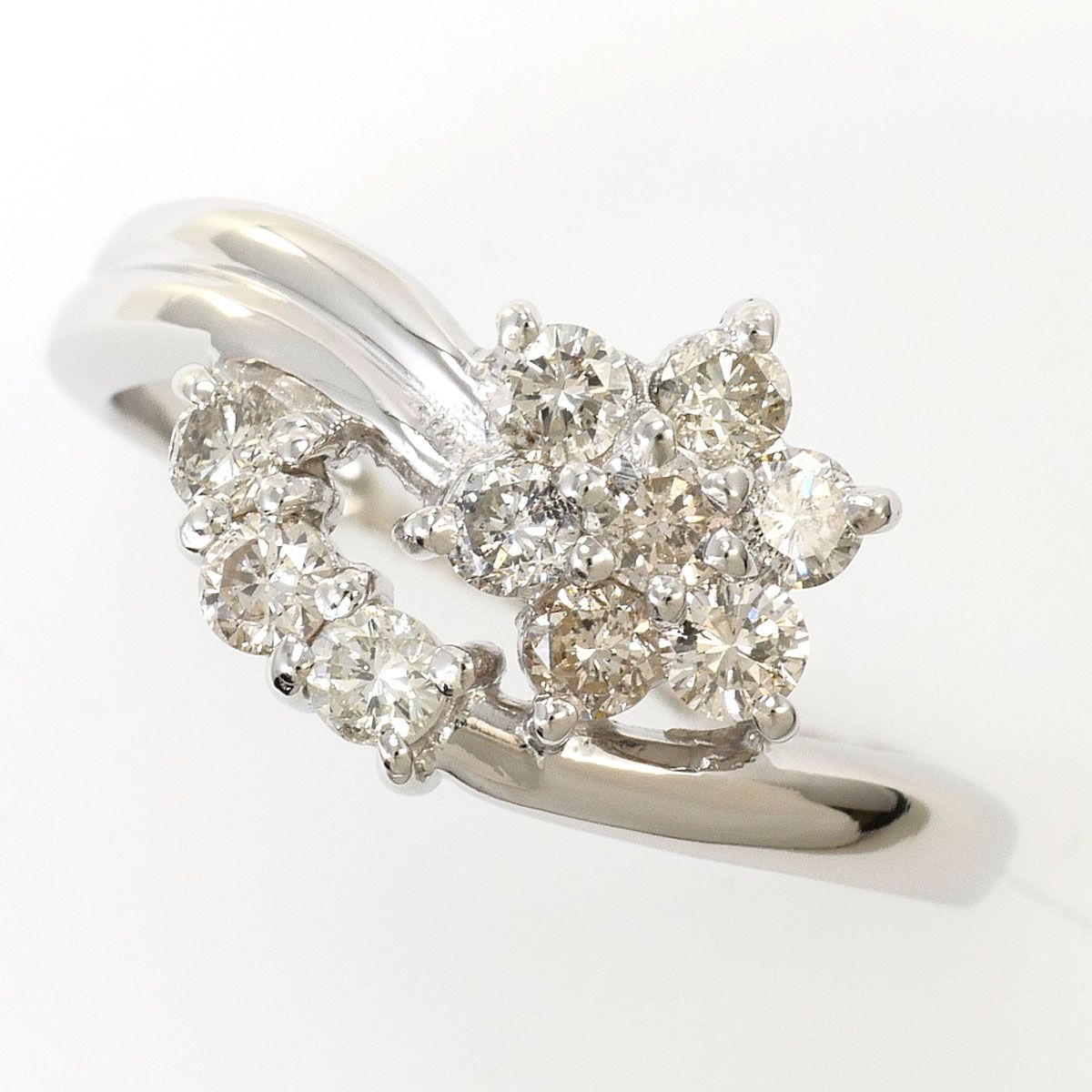 PT900/プラチナ リング・指輪 9号 ダイヤモンド 0.50ct 総重量約3.6g ジュエリー 59,880円