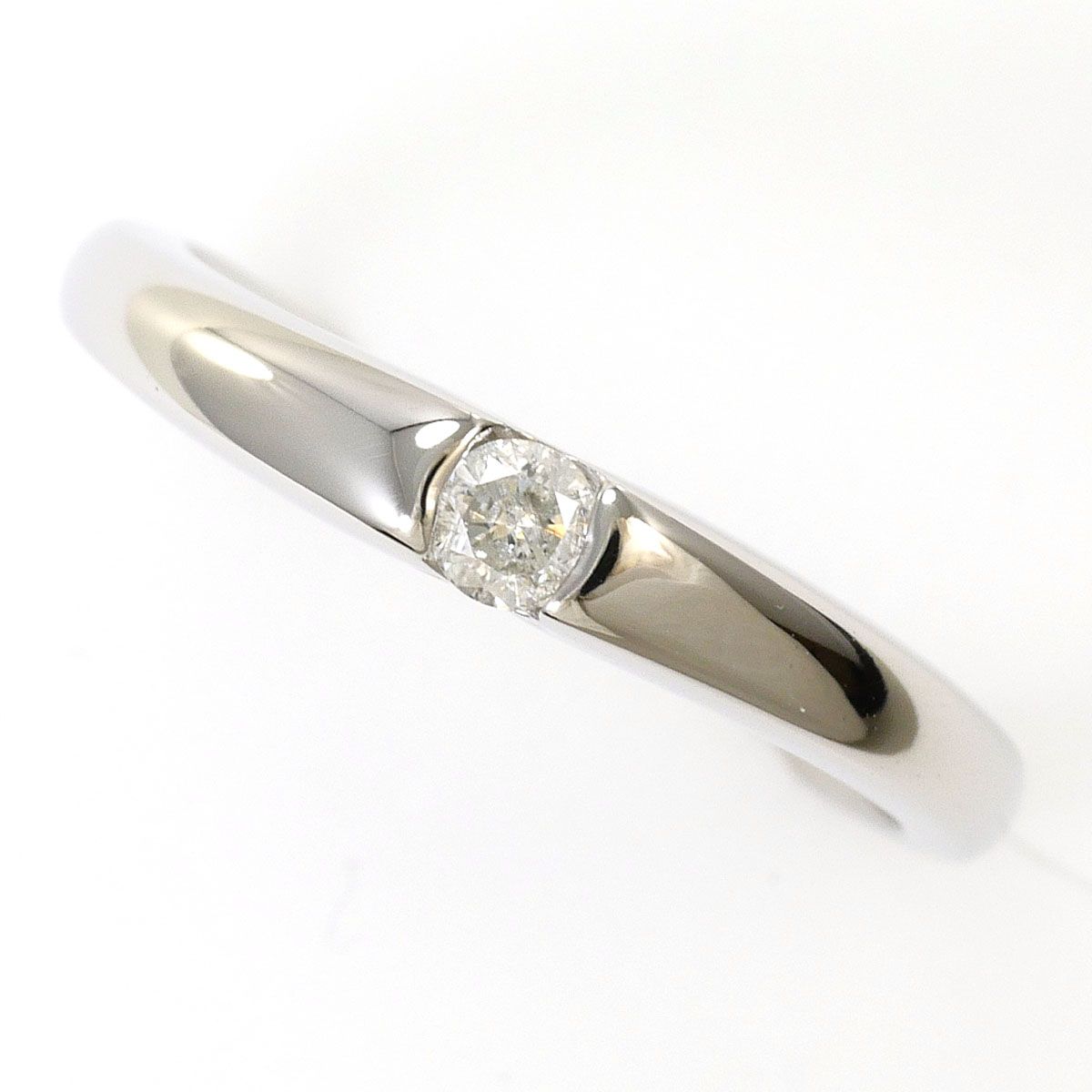 PT900/プラチナ リング・指輪 4号 ダイヤモンド 0.06ct 総重量約1.9g 