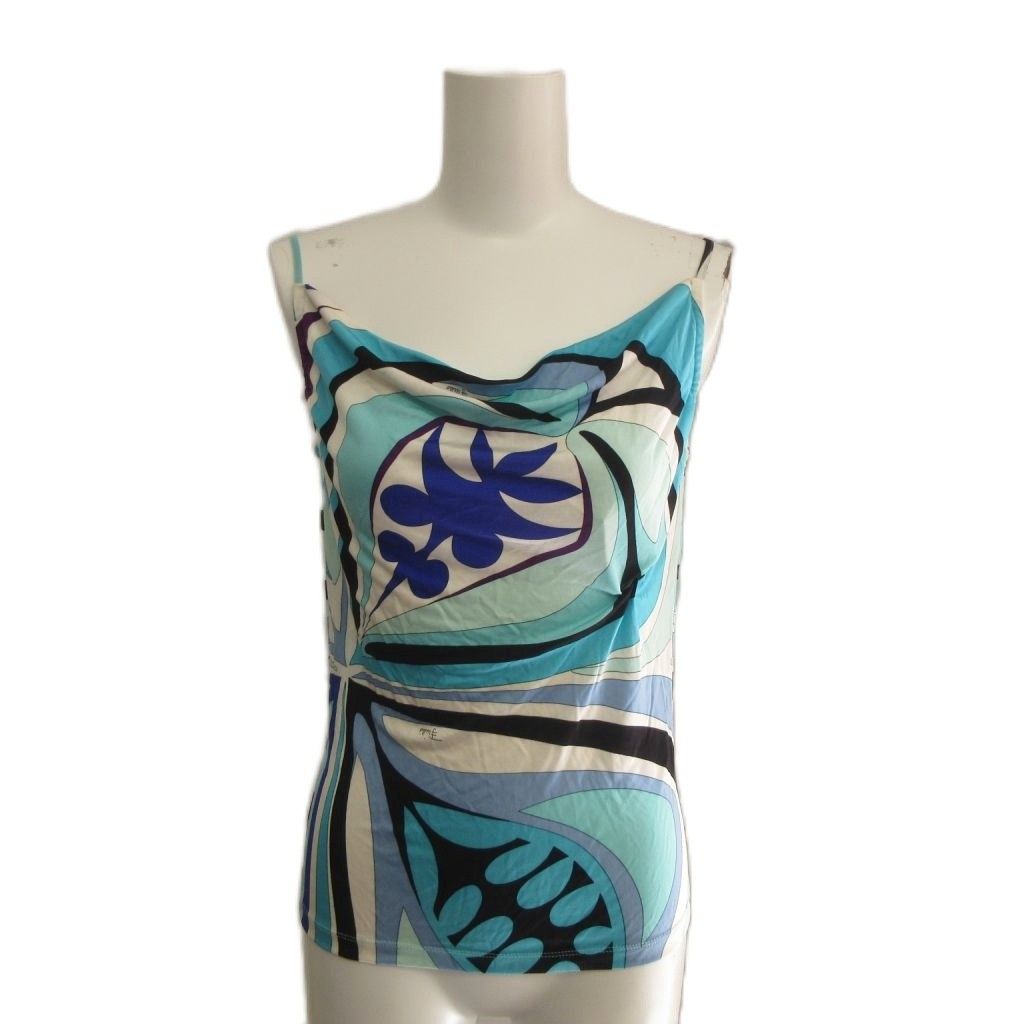 エミリオプッチ EMILIO PUCCI プッチ柄 キャミソール ノースリーブ 