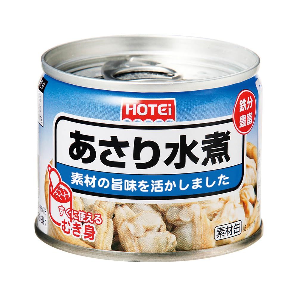 ホテイ あさり水煮化学調味料不使用 125g×12個