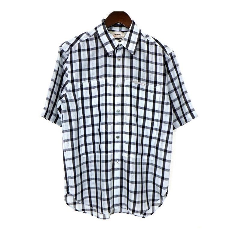 ダイリク DAIRIKU 26SS 【 LENO WEAVE W PKT DRESS H S SHIRT 26SS SH12 】 リノ ウィーブ ドレス チェック シャツ 半袖 49930