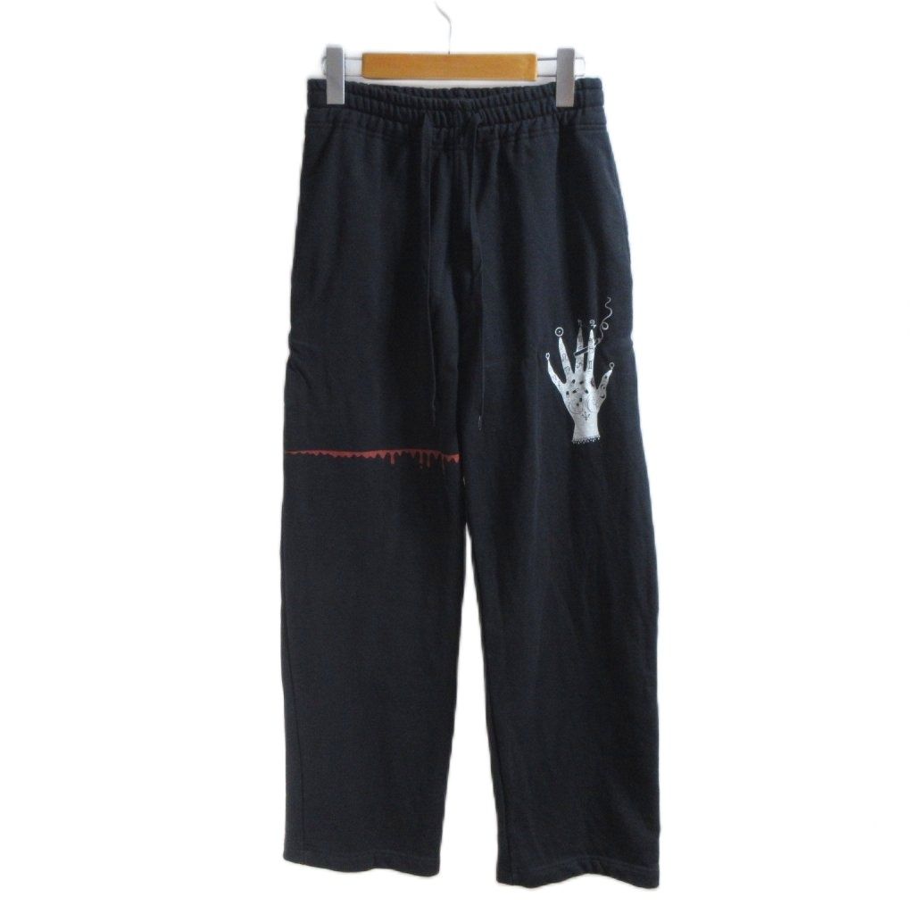 ヒステリックグラマー HYSTERIC GLAMOUR STRONGER THAN YOURS BACK スウェットパンツ プリント 黒 ブラック 6,675円
