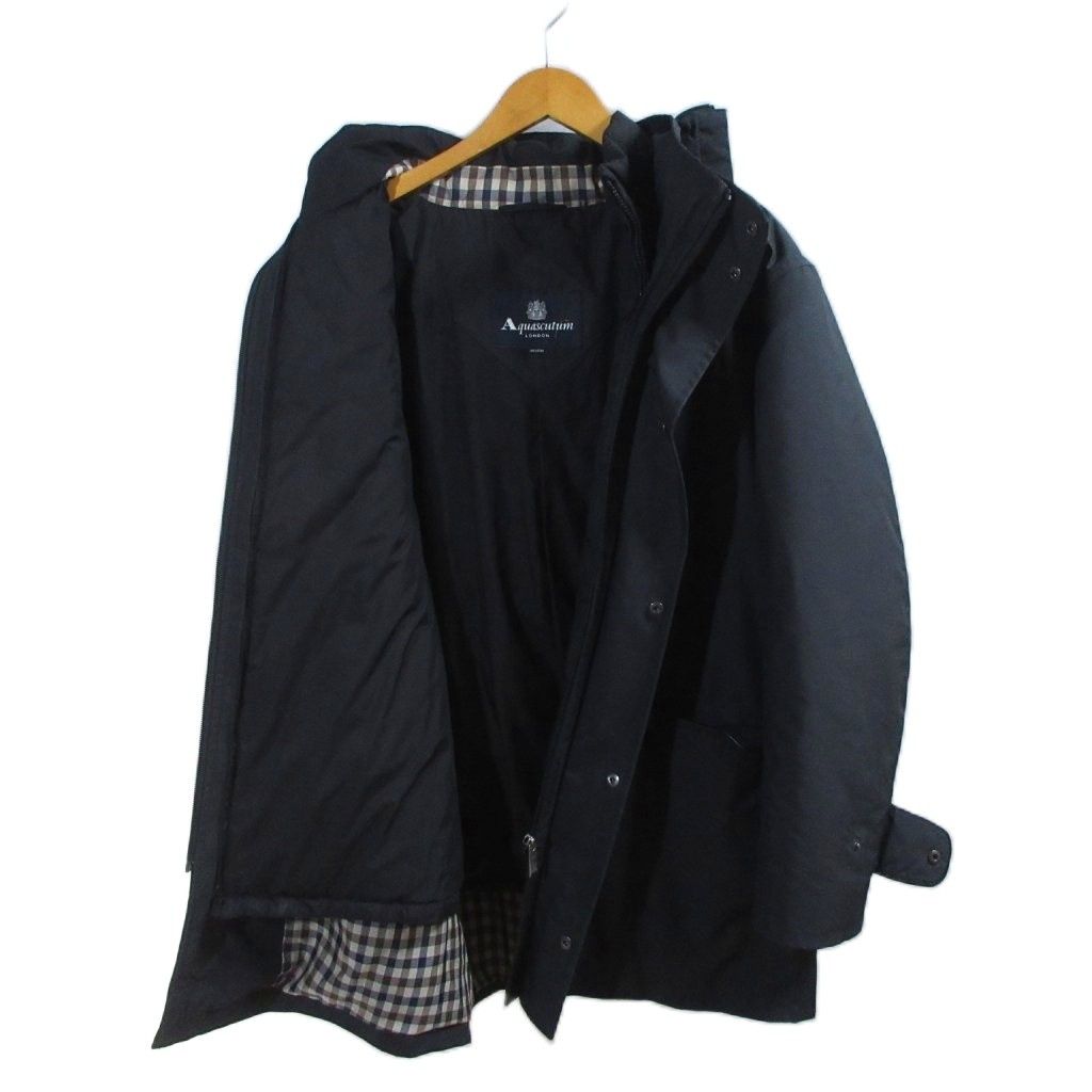 アクアスキュータム aquascutum フード付きダウンロングコート2枚 M 
