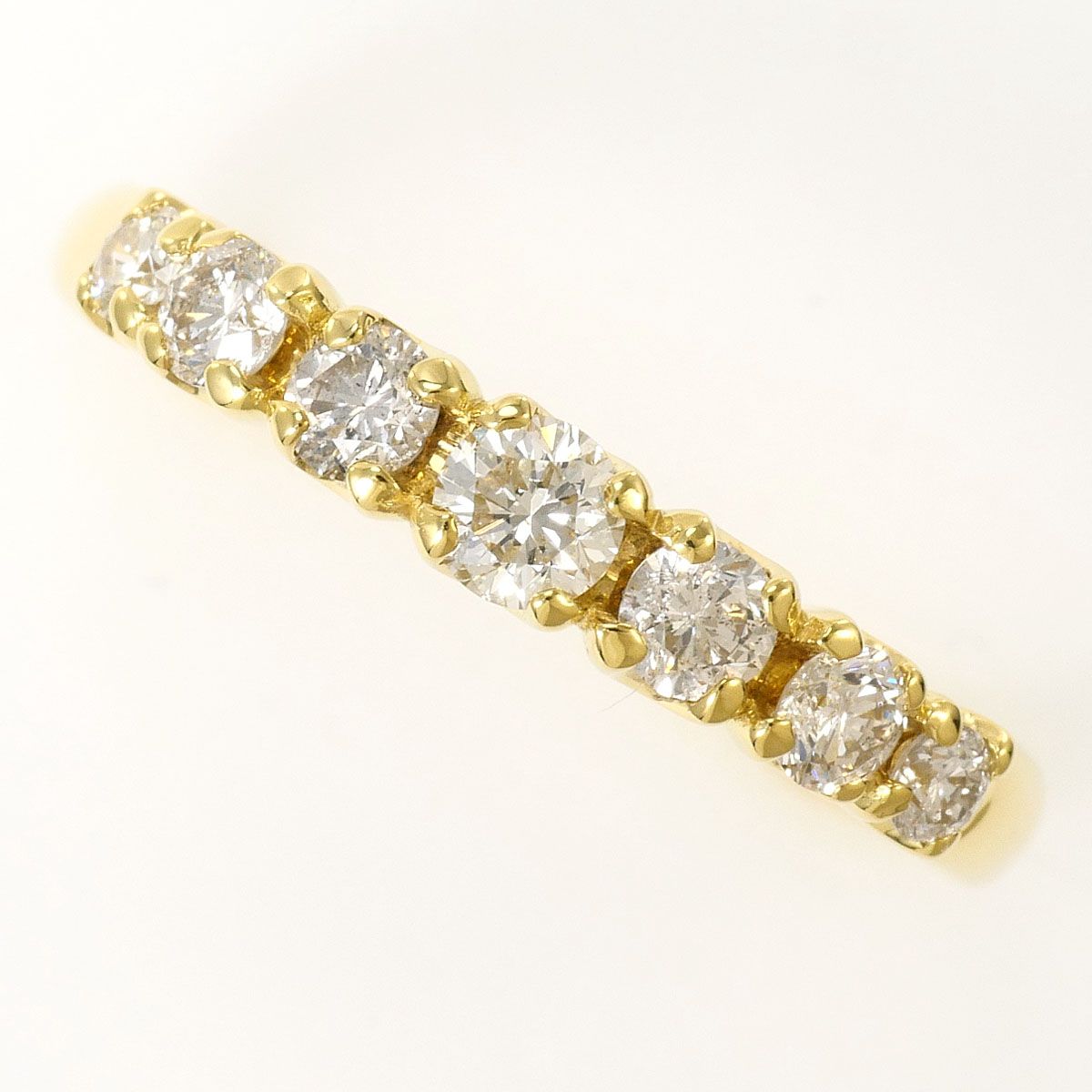 K18YG リング・指輪 10.5号 ダイヤモンド 0.52 ct 鑑別書 総重量約2.9g ジュエリー