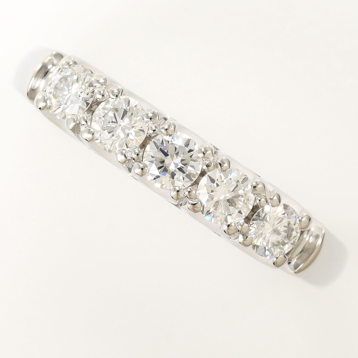 PT900/プラチナ リング・指輪 15号 ダイヤモンド 0.46 ct 鑑別書 総重量約5.0g ジュエリー