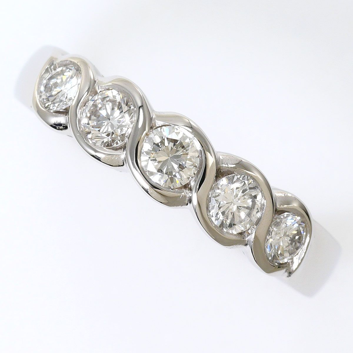 PT900/プラチナ リング・指輪 11号 ダイヤモンド 0.52ct 鑑別書 総重量