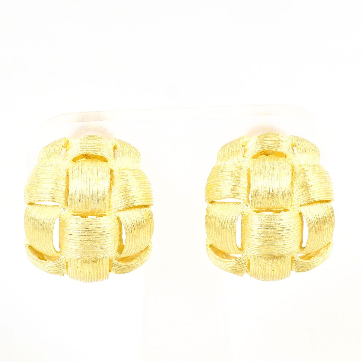 K18YG イヤリング clip-on earrings 総重量約15.9g ジュエリー