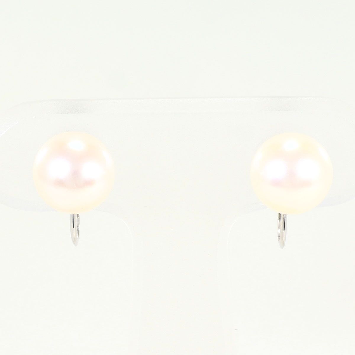 K14WG イヤリング clip-on earrings パール（真珠） 総重量約2.9g ジュエリー