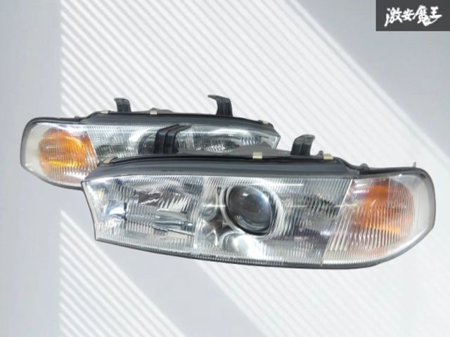 【レンズキレイ!!】 スバル 純正 BG5 レガシィ 後期 ハロゲン プロジェクター プロ目 ヘッドライト ヘッドランプ 左右 KOITO 100-20582 棚
