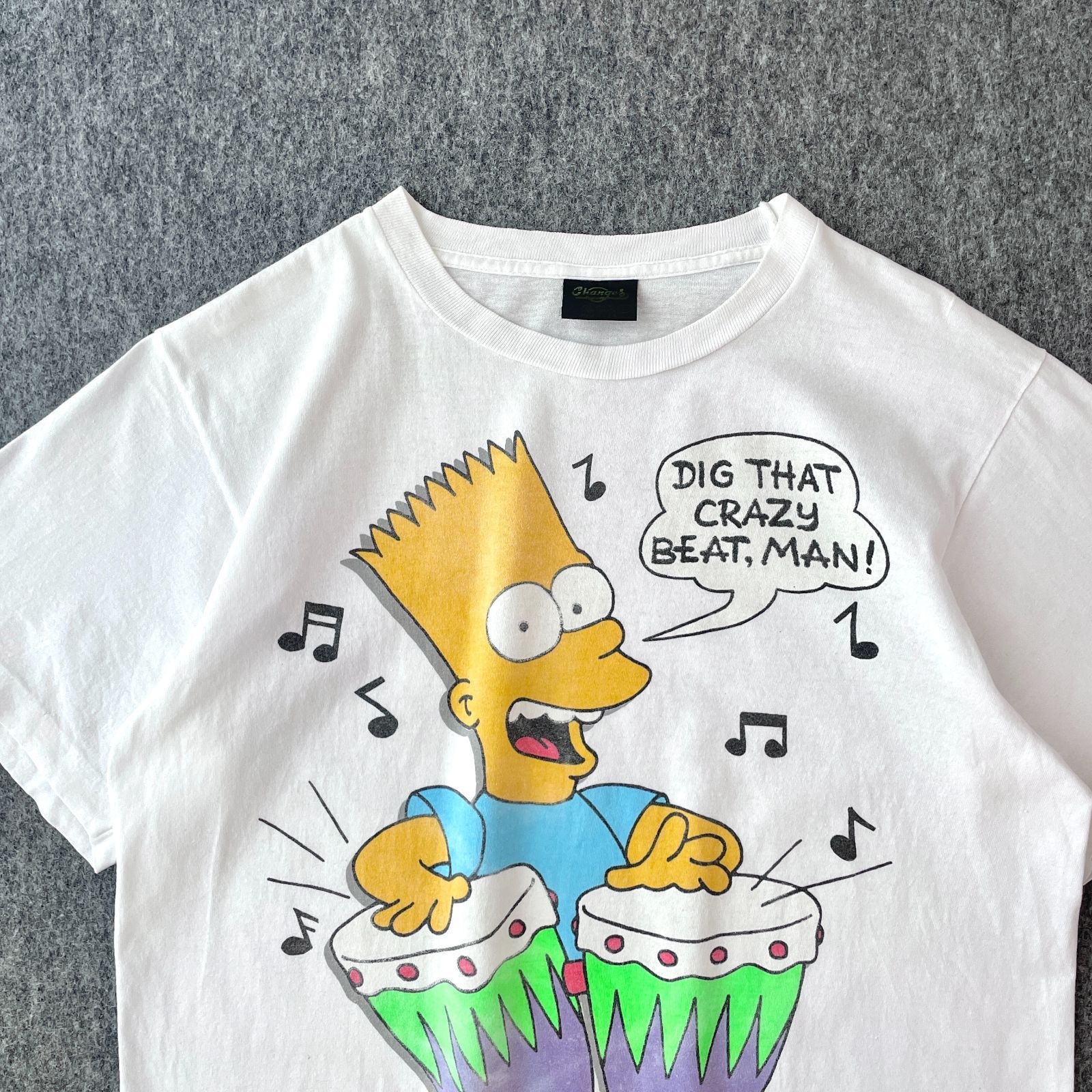 90S シンプソンズ　ホーマー　シングルステッチ　L Screen Stars USA製 90s Changes チェンジズ デザインTシャツ シンプソンズ シングル
