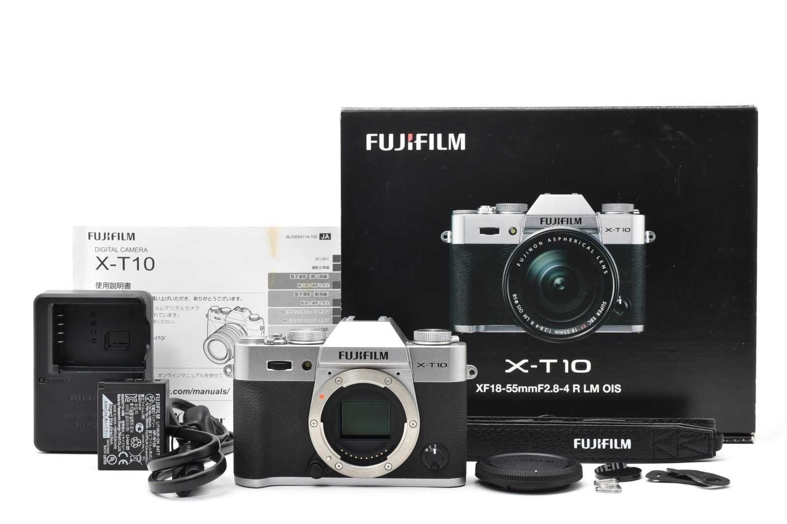 FUJIFILM 富士フィルム X-T10 シルバー 元箱 /3148 動作OK 返金保証