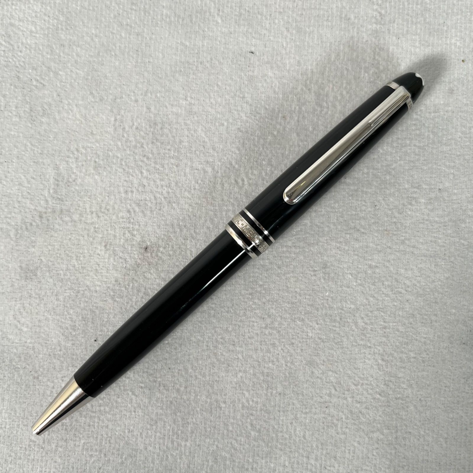 【管2604-307】筆記不可☆MONTBLANC モンブラン MEISTERSTUCK PIX ボールペン 回転式 ブラック×シルバー