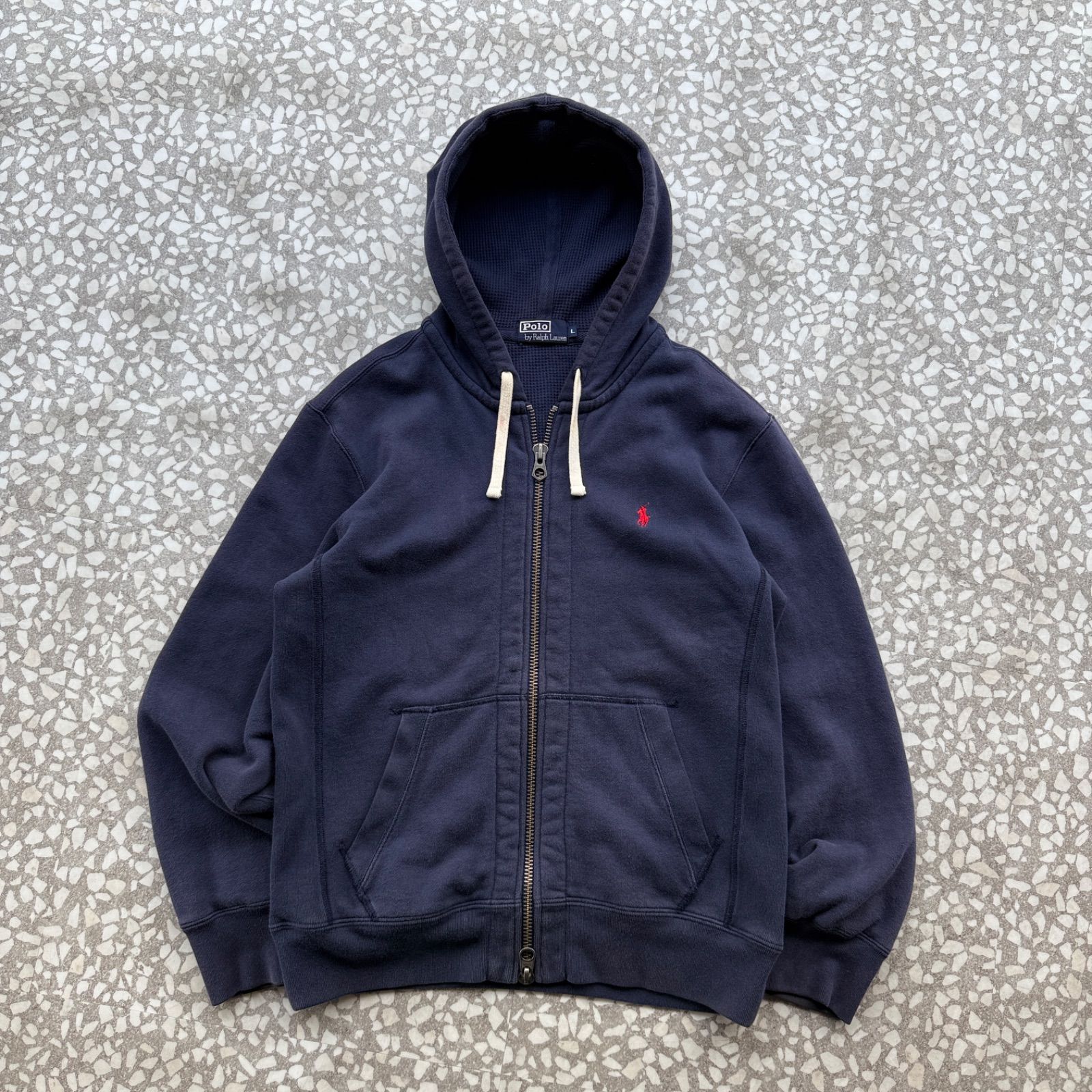 Polo by Ralph Lauren / 00's- double zip hoodie sizeL ポロバイラル