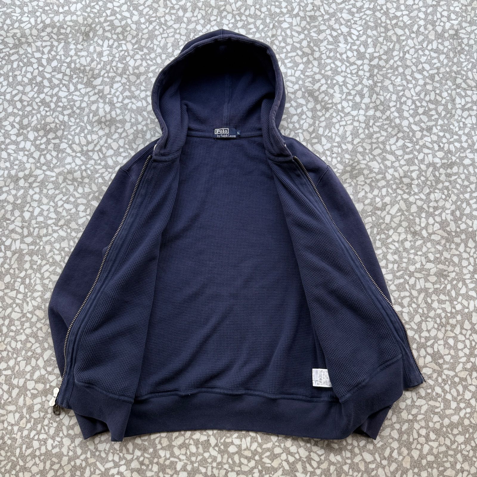 Polo by Ralph Lauren / 00's- double zip hoodie sizeL ポロバイラル