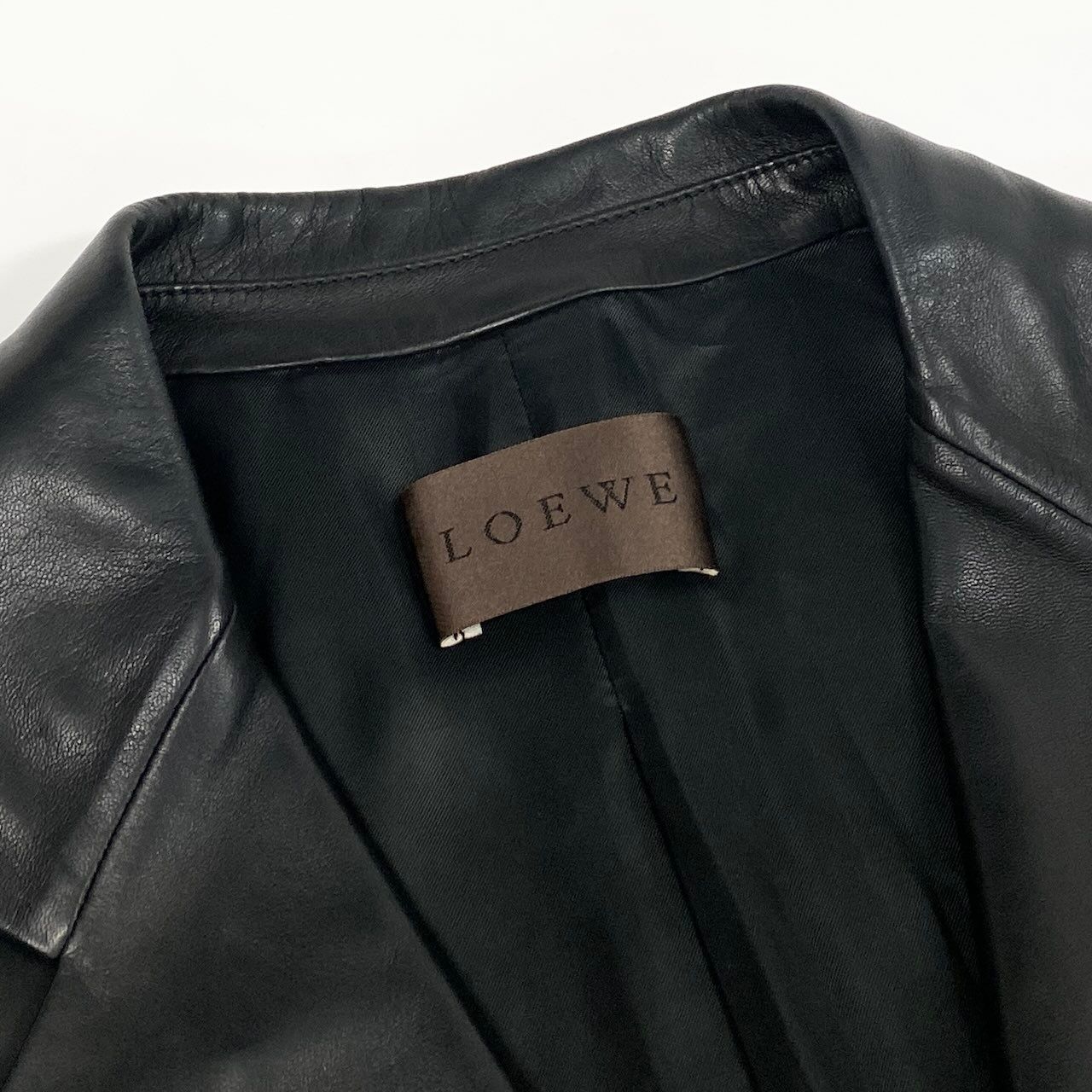 23e14 LOEWE ロエベ レザージャケット テーラードジャケット 3B 50