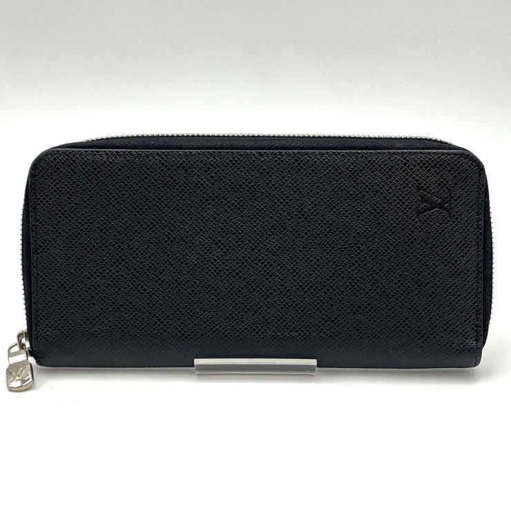 LOUIS VUITTON（ルイ・ヴィトン）ジッピーウォレット ヴェルティカル タイガ レザー ブラック ラウンドファスナー長財布 RFID メンズ M30503【中古】