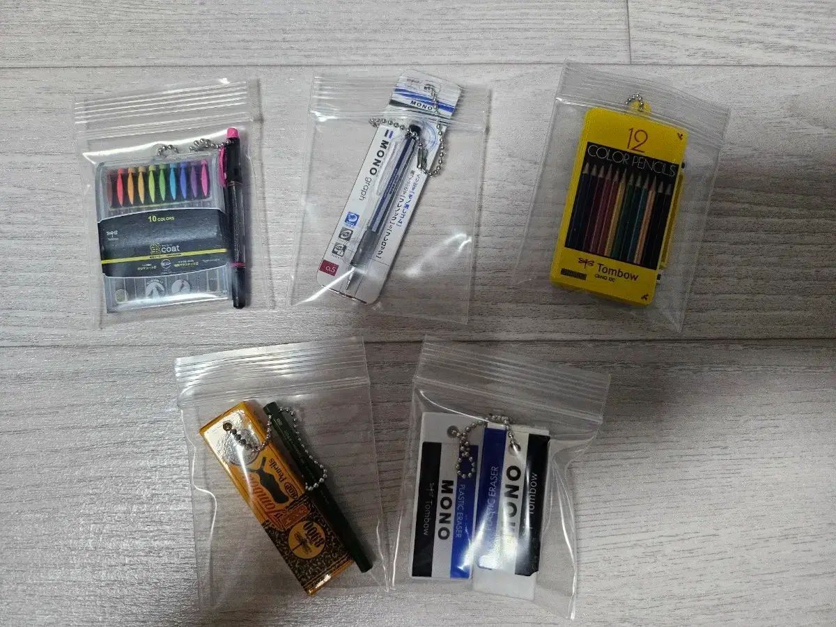 TOMBOW筆記具ガチャ 5種