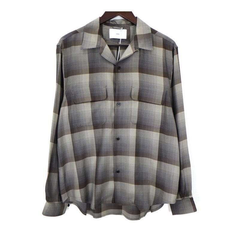 シュガーヒル SUGARHILL 26SS 【 OMBRE OPEN COLLAR SHIRT 26440501 】 オープン カラー オンブレ 長袖 シャツ 49928