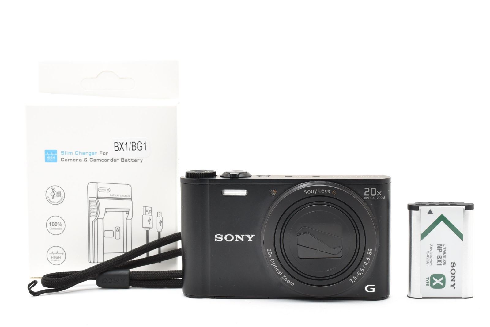 SONY ソニー Cyber-shot DSC-WX300 ブラック /3153 動作OK 返金保証