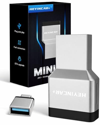 【新品】【時代を開く 業界最新傑作】HEYINCAR+ H-Air3.0 ワイヤレスCarPlay/Android Auto アダプター CarPlay&AndroidAutoをワイヤレス化 アダプタケーブル不要 無線化接続 純正有線CarP c3899054