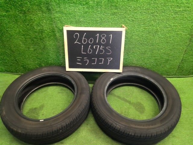 【中古】ノーマルタイヤ 14インチＰＲＡＣＴＩＶＡ 22年製 155/65R14 2本 ミラココア DBA-L675S外し 自社品番260181 R65